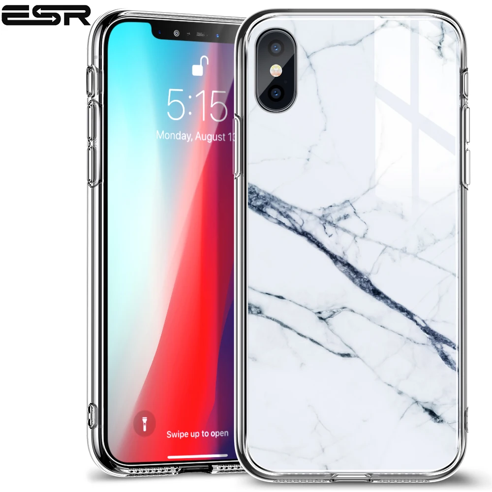 Чехол из закаленного стекла для iphone XS XR Max с мраморной окраской и зернистым