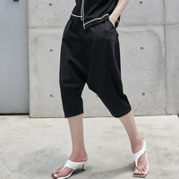 womens beat pants summer new street hip hop loose waist casual fashion personality loose oversized cropped pants
