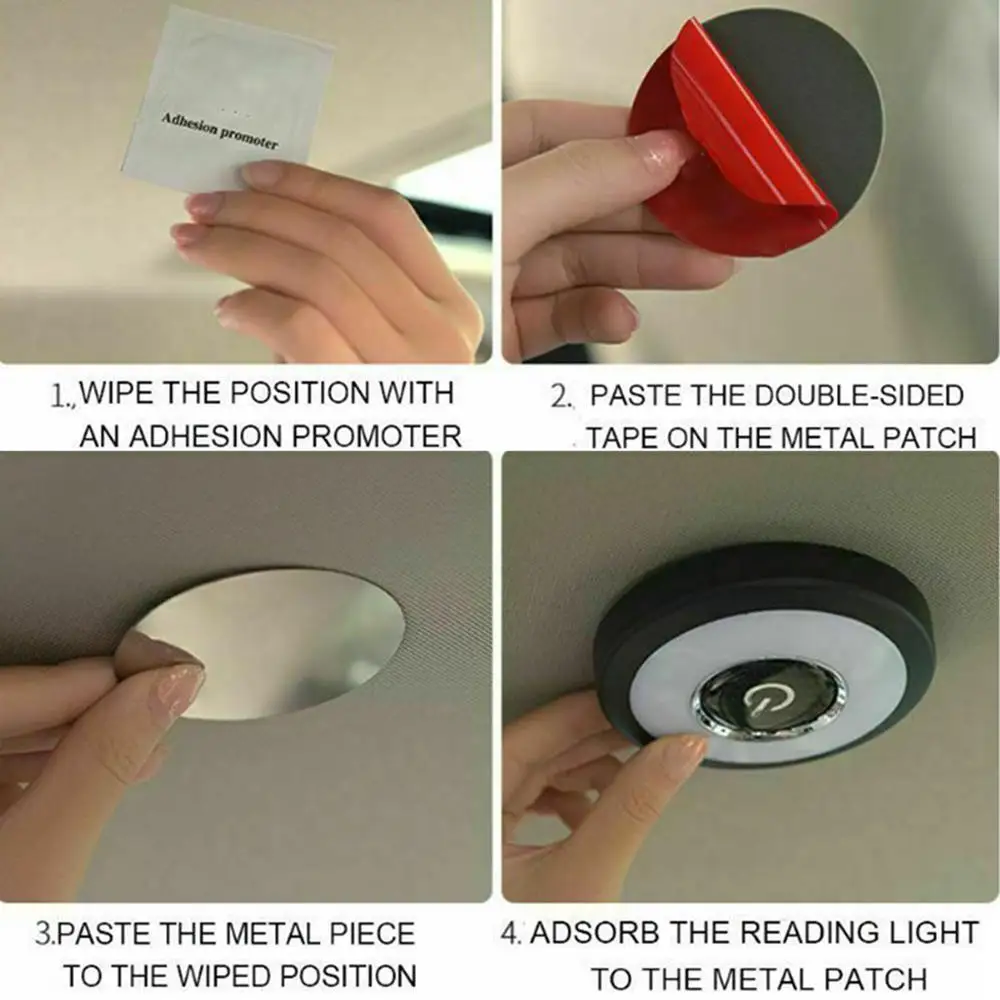 

Car Reading Light LED Interior Lighting Ceiling Lamp Roof Lamp Ice Blue & White