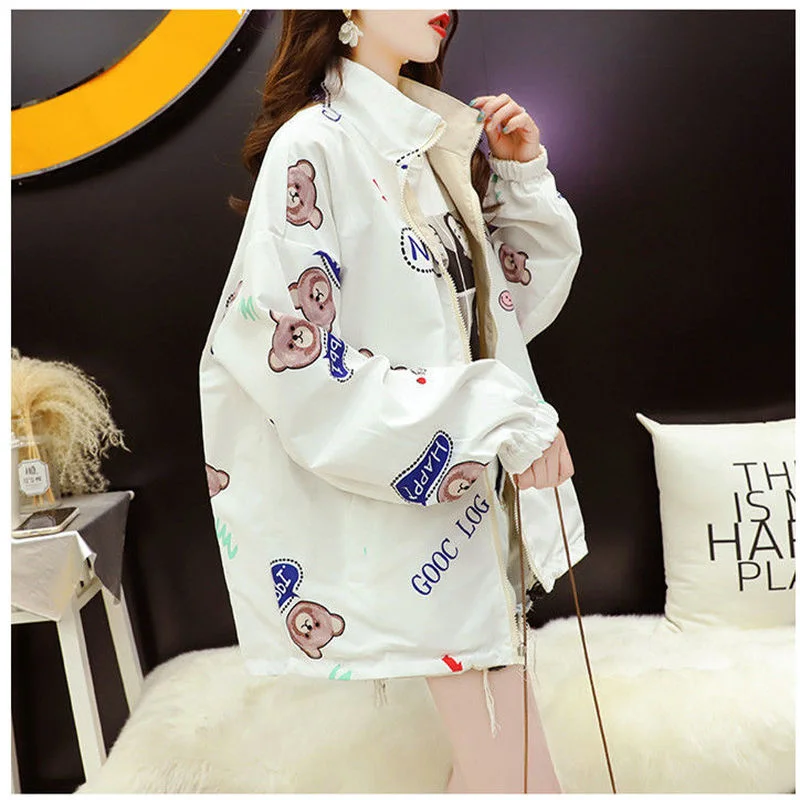 Позитивная и отрицательная куртка женская весна-осень 2021 новый весенний