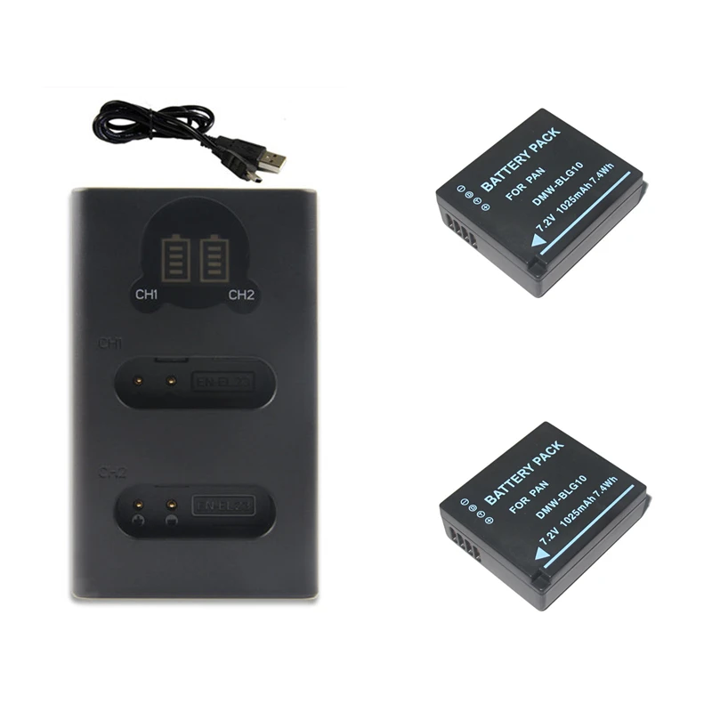 DMW-BLE9 BLE9 DMW-BLE9E BLE9E DMW-BLG10 BLG10 BP-DC15 BPDC15 Батарея + Зарядное устройство для цифрового