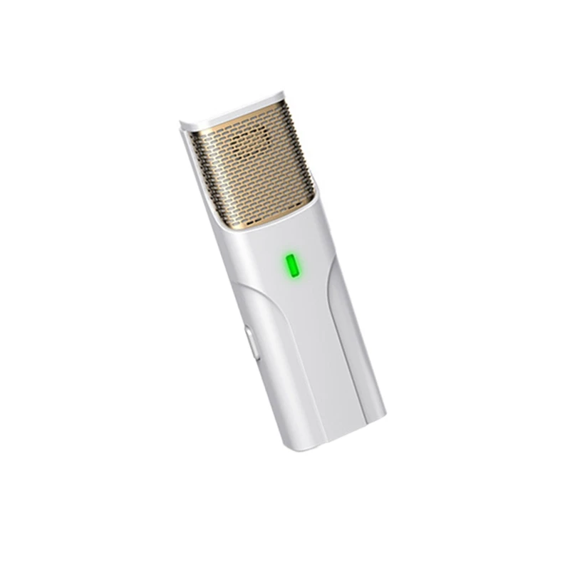 

Bluetooth Wireless Clip-on Collar Microphone Noise Reduction Live K Song Recording Microphone for Outdoor