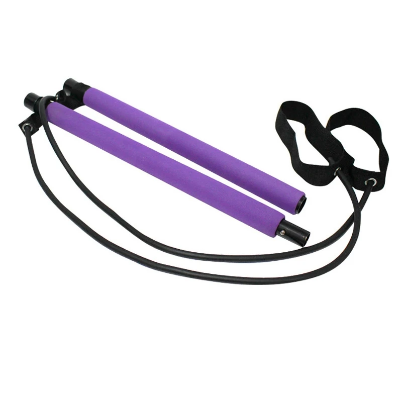 

Pilates Stick Yoga Resistance Bands Gym Equipment Elastic Bands