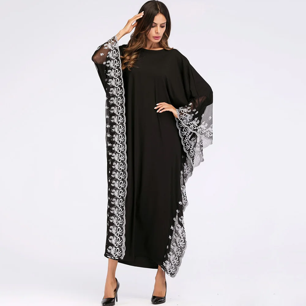 Женское мусульманское длинное платье Abaya турецкое кимоно в Дубае модные вечерние