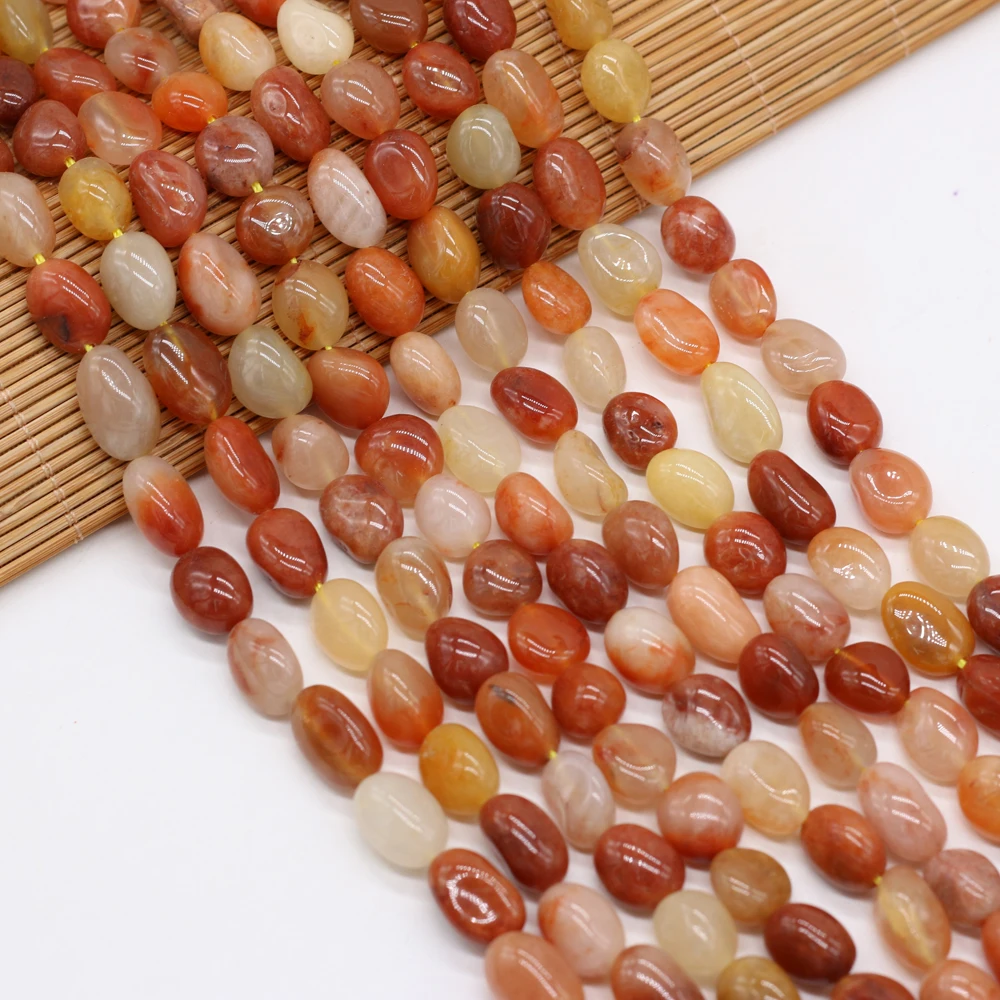 

Бусины из натурального камня, золотистые бусины неправильной формы из нефрита для изготовления украшений «сделай сам», аксессуары для ожер...