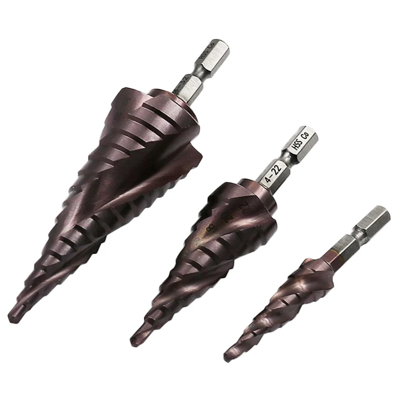 Спиральное ступенчатое сверло M35 из быстрорежущей стали с кобальтом 3-13 4-12 6-24 мм |