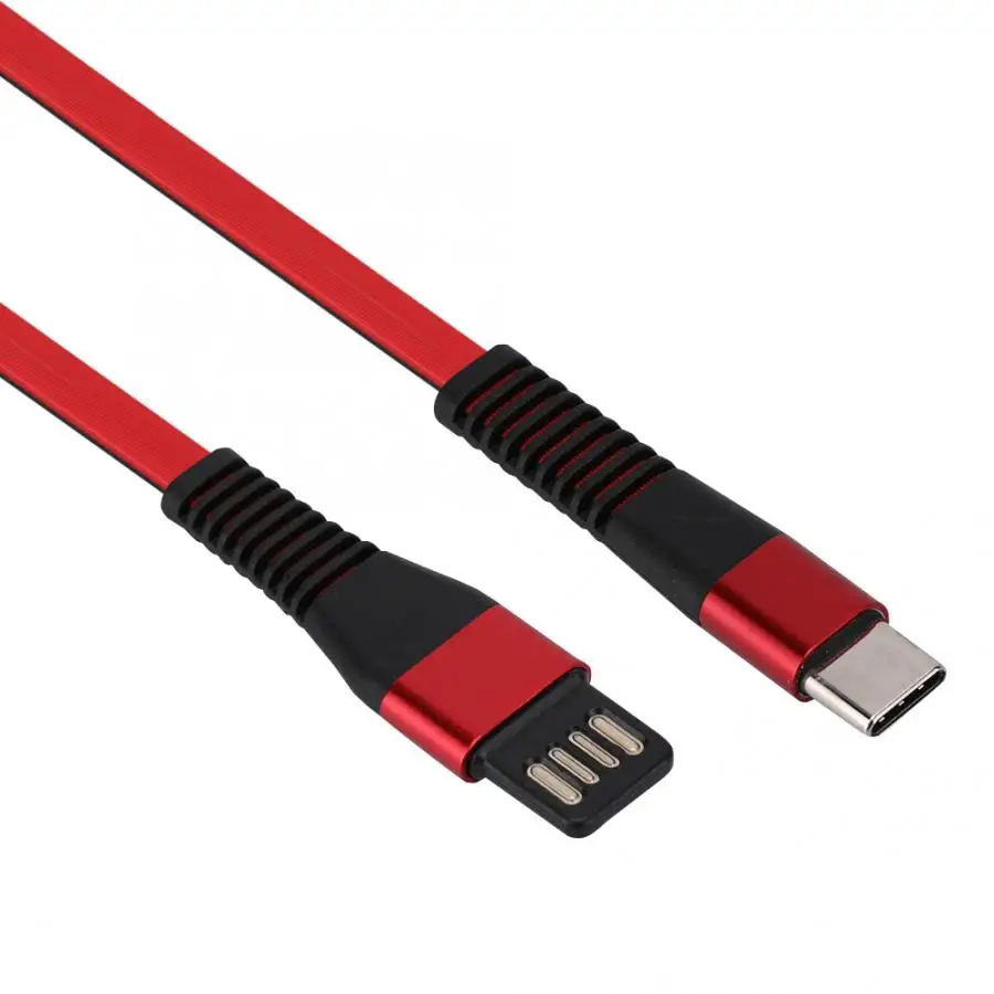 Двухсторонний кабель для быстрой зарядки короткий передачи данных USB type C