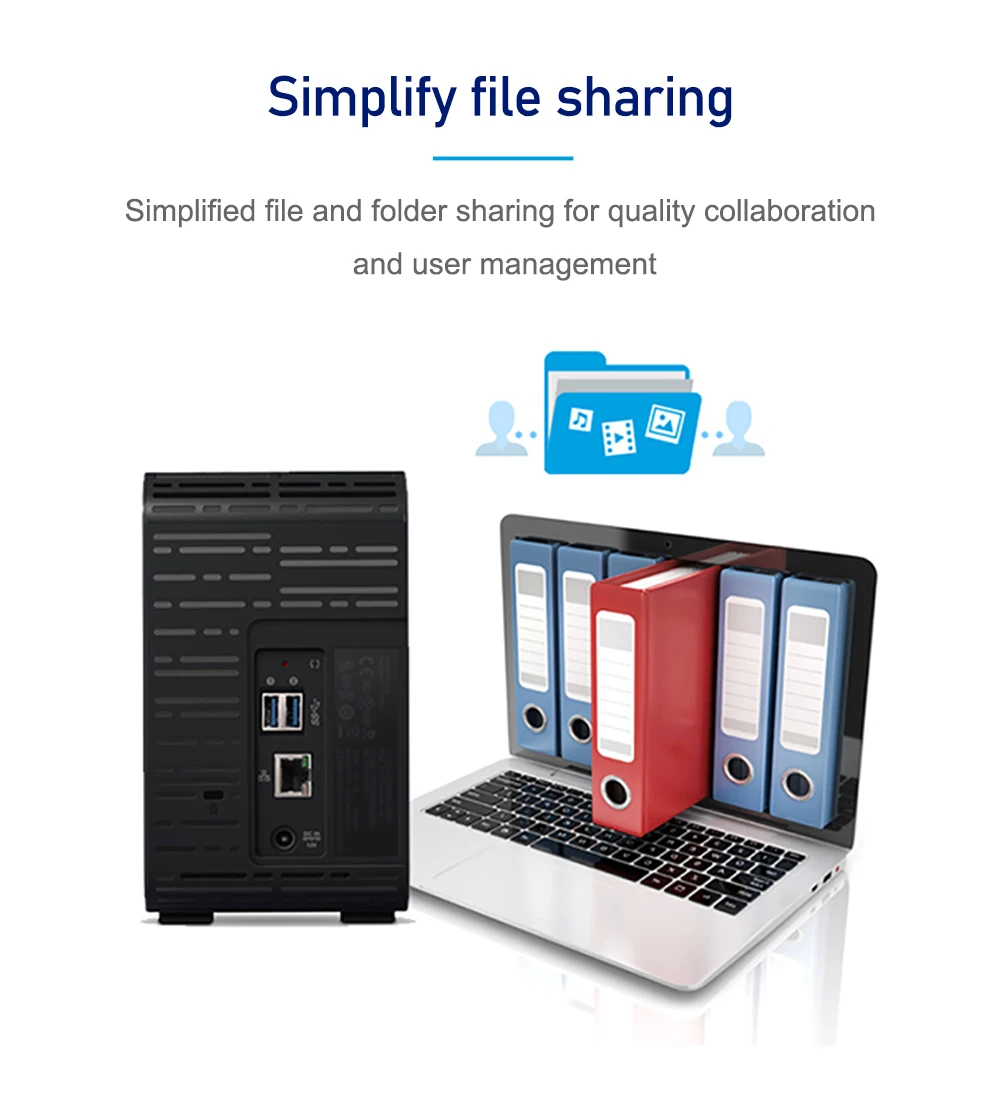 Western Digital My Cloud EX2 Ultra 4 ТБ Cloud Storage Network жесткий диск NAS сетевое хранилище Cloud WDBVBZ0120JCH сервер хранения