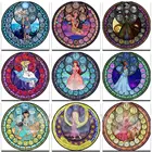 5D алмазная живопись, Дисней, принцесса, полная вышивка, квадратная и Круглая Мозаика, Diy художественная Фреска для дома Декор, мультяшная девушка, вышивка крестиком