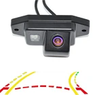 Интеллектуальные динамические траектории треков задний Камера заднего вида для Toyota Prado Land Cruiser 120 помощь при парковке