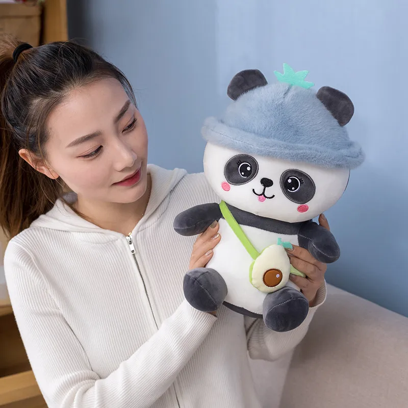 

25/35/50cm Baby Sleeping Accompany Toy Cute Fruit Animal Plush Toy Girlfriends Fruit Series Panda Pig Tiger Toy