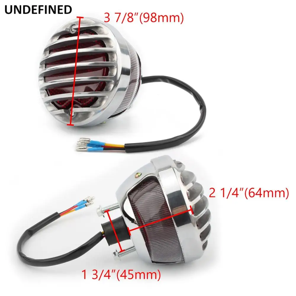 Мотоцикл тормозной фонарь Гриль алюминиевый круглый Кафе Racer задний для Honda Sportster