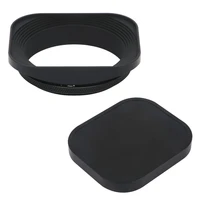 haoge 55mm square metal screw in lens hood with cap for leica summilux r 50mm f1 4 e55 elmarit r 28mm f2 8 35mm f2 8 e55 lens