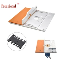 aluminium router table insert plate table for woodworking benches electric wood milling trimming machine flip plate guide table