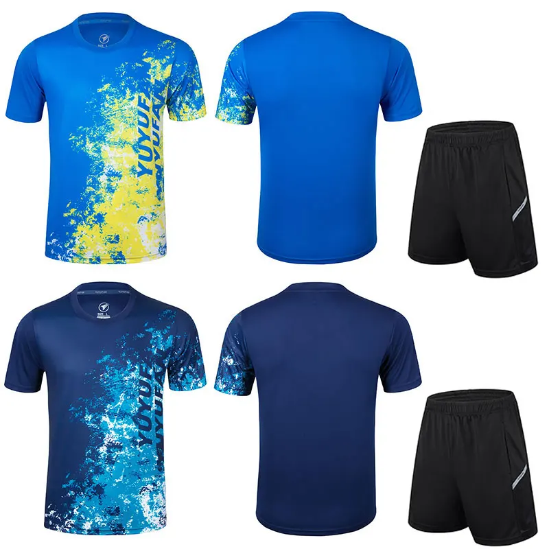 

Новая Спортивная одежда для бадминтона для женщин и мужчин, комплекты одежды для сухого бадминтона, одежда для настольного тенниса, спортив...