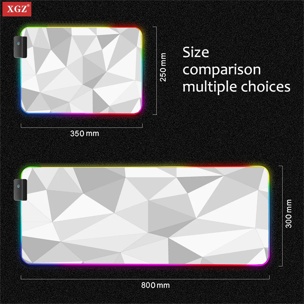 

Aesthetic Creative Design RGB Mouse Pad Anti-skid Pad Mouse Pad Backlit Mouse Pad Suitable for Desktop Keyboard LED Mouse Pad