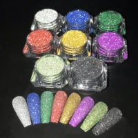 tct 453 crystal diamond reflective flash powder nail glitter nail art decoration tumbler crafts accessories festival supplier