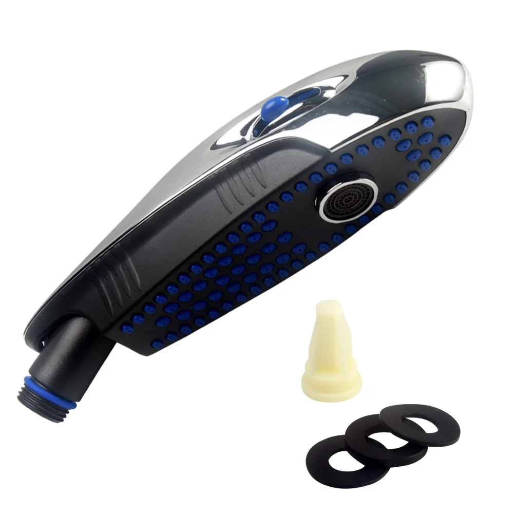

Modern Sprayer Home Electroplated Bathroom Accessories Easy Install Big Rain Dolphin Shaped ABS Handheld Shower Head