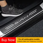 Наклейки на порог двери автомобиля из углеродного волокна, накладка на педаль, наклейки для lamborghini, Asterion, пуэртатор, Countach, Gallardo, huracan, Sesto