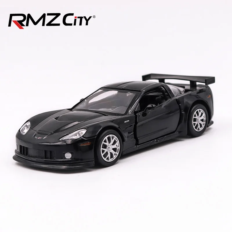 RMZ City 1:36 Chevrolet Corvette C6 R Лицензированная модель Литая автомобиля Игрушечная из
