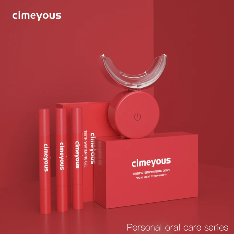 

Teeth Whitening Blue Cold light Dental Bleaching 3pcs peroxide Whitening Gel Oral dental whitening set Coffee teeth Whitening