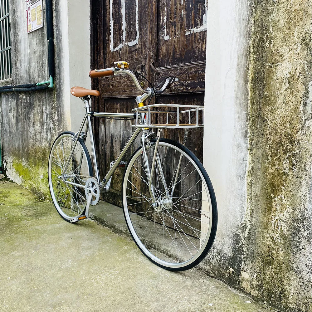 Винтажная рама для велосипеда женщин 52 см 48 фиксированный Ретро велосипед inlcude