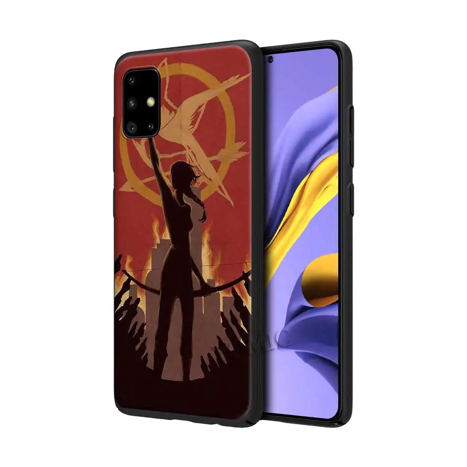 

For Samsung Galaxy A51 A50 A71 A21s A41 A31 A70 A10s A30 A20e A11 A91 A20s A01 A80 Case Movie The Hunger Games Black Tpu Cover