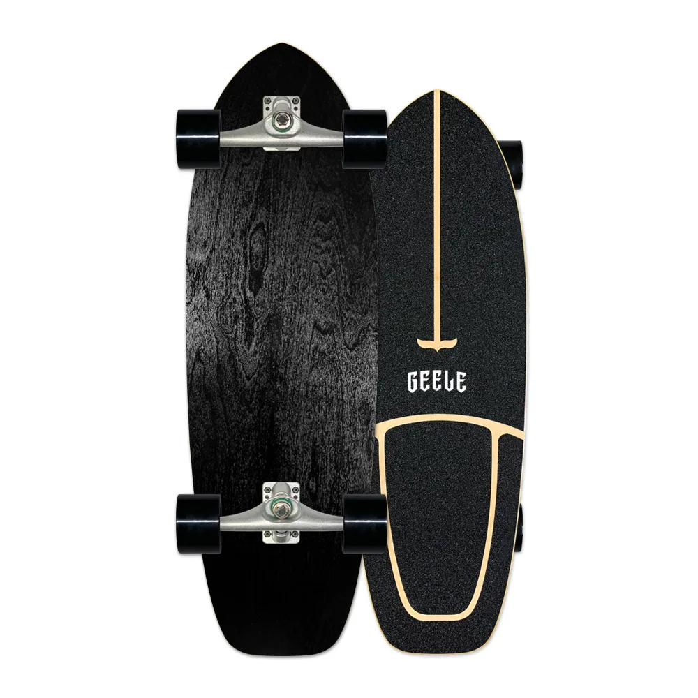 

Land Surfboard Professional Skateboard Cruise Board Surf Land Skateboard Maple Single Rocker Cruiser Skateboard