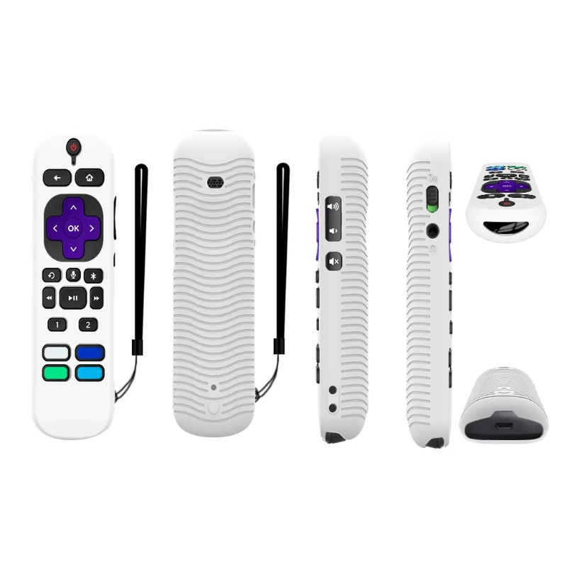Silicone Case Cover for Roku Voice Remote Pro Shockproof Protective Sleeve | Электроника