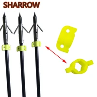 24pcs bowfishing safety slider fishing arrow shafts fit od8mm arrow shaft fishing slider outdoor shooting archery accessories