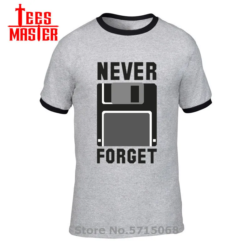 Футболка мужская хлопковая винтажная тенниска с принтом дисков никогда не