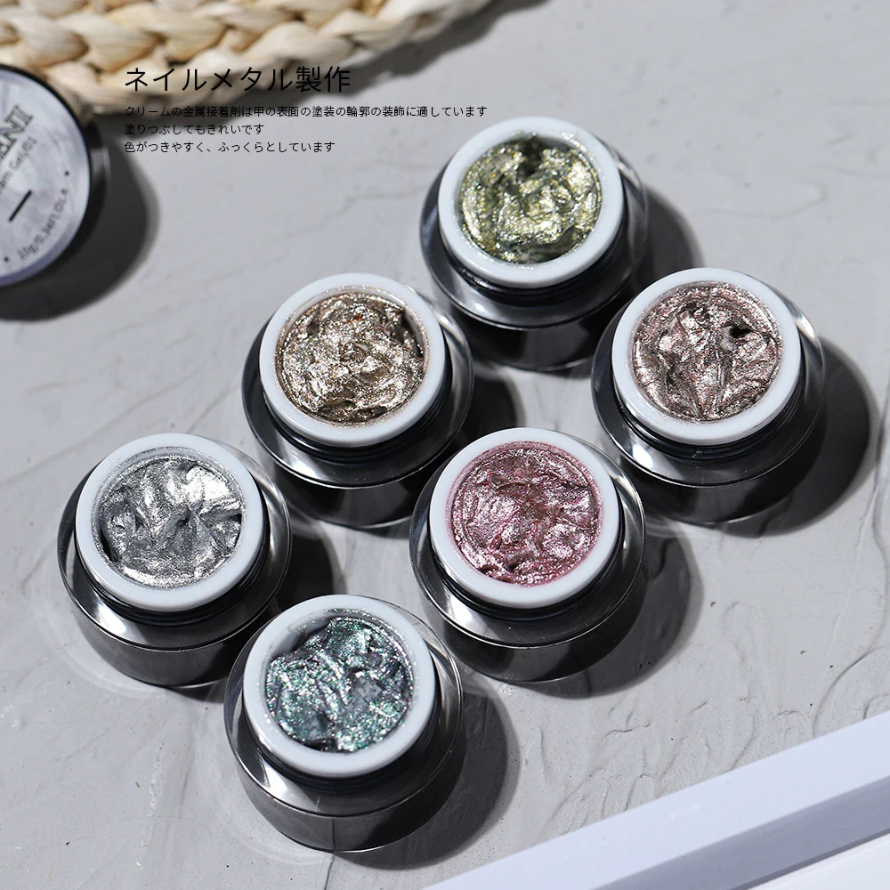 VDN 6 цветов японский металлический крем-гель-лак для ногтей УФ-лак с блестками