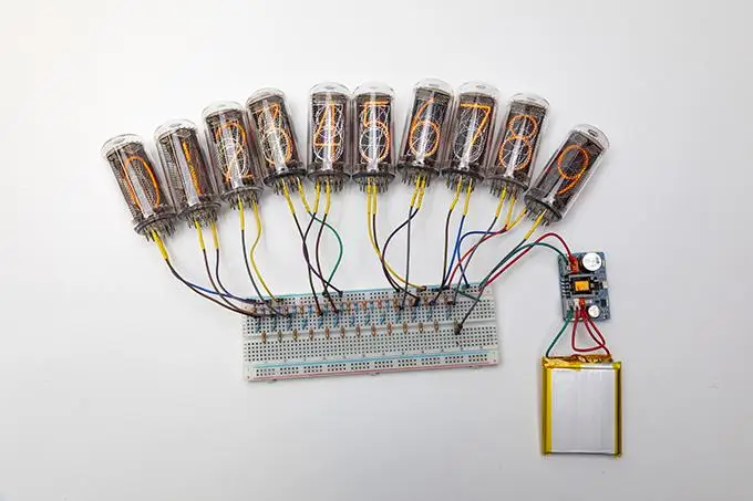 Модуль повышения напряжения Nch6300hv светящаяся трубка nixie Литиевая батарея или