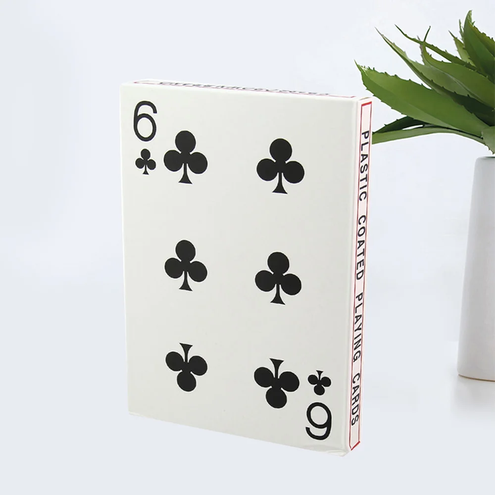 

Large Size 4 Times Normal Poker Table Playing Board Game for Home Bar Office (White)