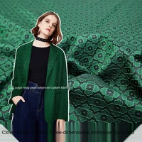 three dimensional four leaf clover yarn dyed jacquard suit jacket fabric sewing fabric factory shop is not out of stock