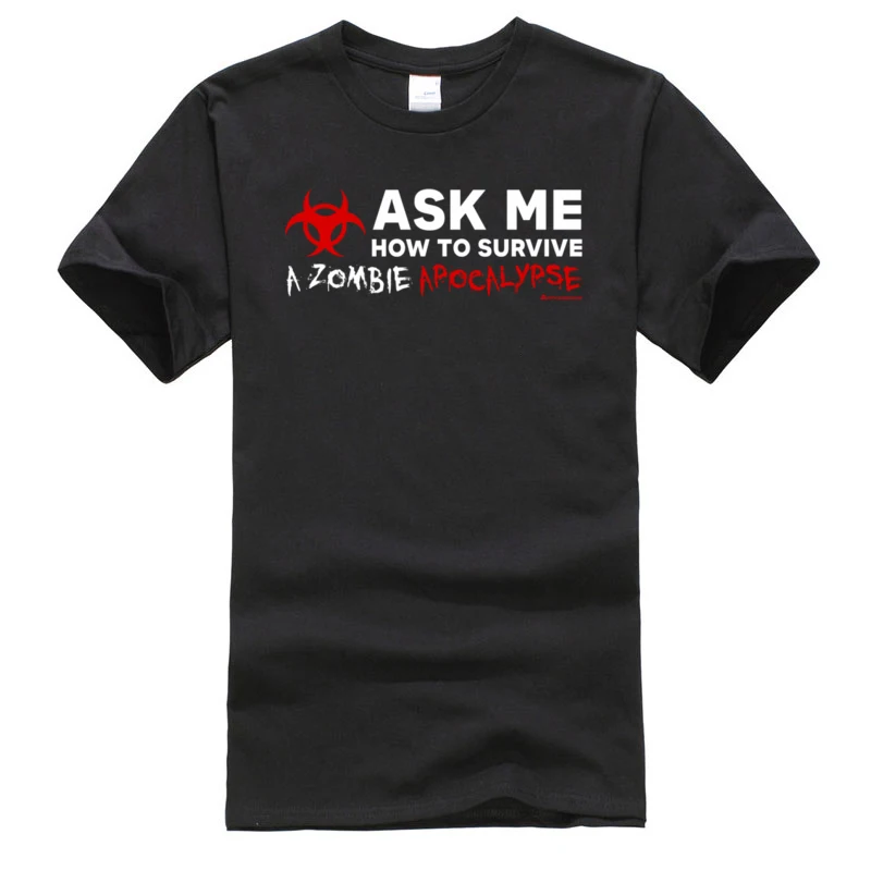 Футболка Biohazard модная футболка с круглым вырезом и надписью ASK ME как пережить
