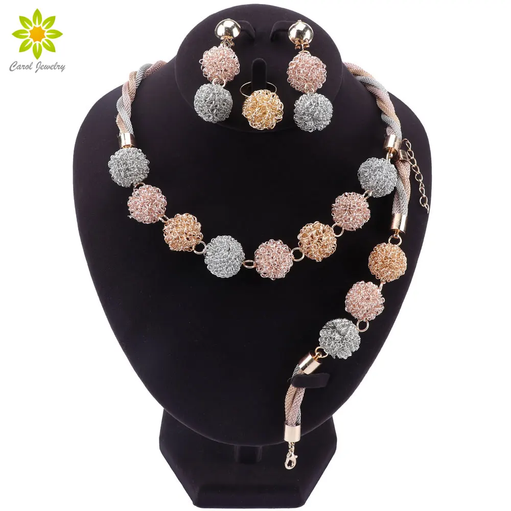 Модные свадебные ювелирные изделия ожерелье браслет серьги кольцо шарм невеста