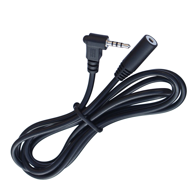 1M 2M 3M 4M 5M 4 Pole Stereo 2.5mm Male to  Female Jack 90 Right Angled Audio Adaptor  Cable For Car images - 6