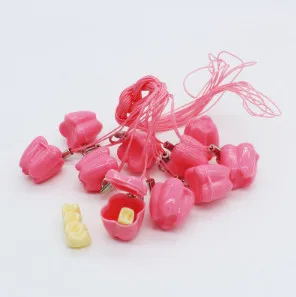 10pcs Red 5 шт. пластиковая детская коробка для хранения зубов сохранить молоко зубы сбора зубов Органайзер мини зуб Коробка милый детский сувенир - Цвет: 10pcs Red