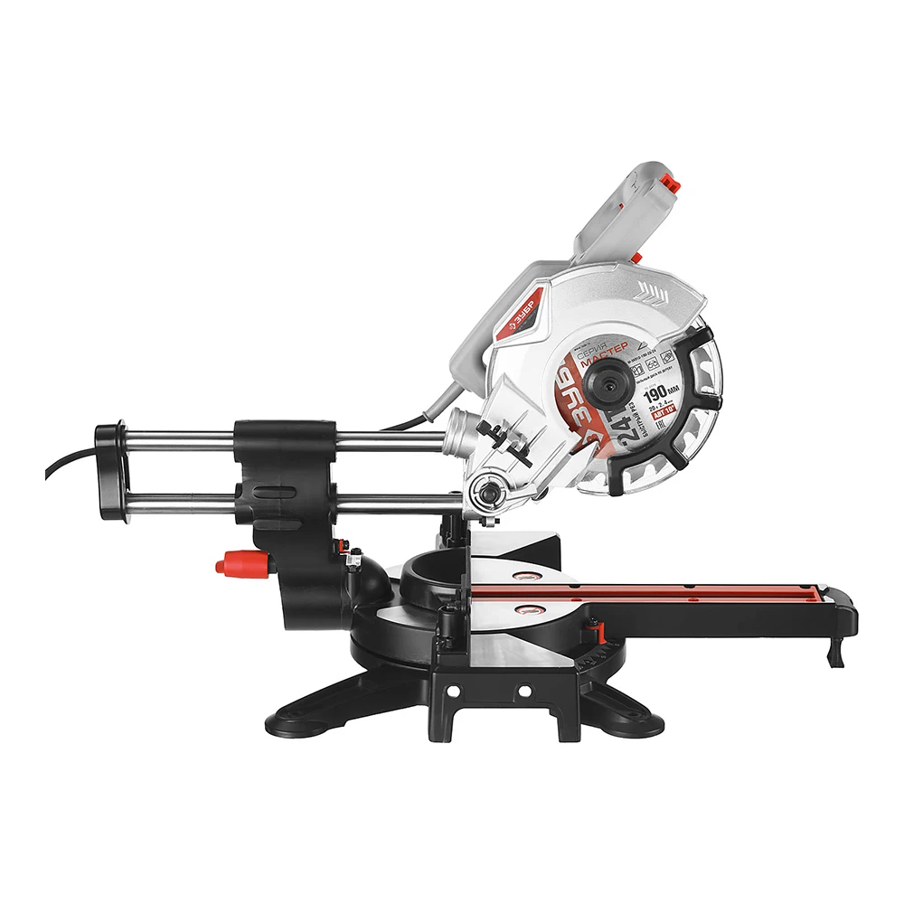 Пила торцовочная настольная ЗУБР ЗПТ-190-1200 ПЛ (Мощность 1100 Вт диаметр диска 190 мм