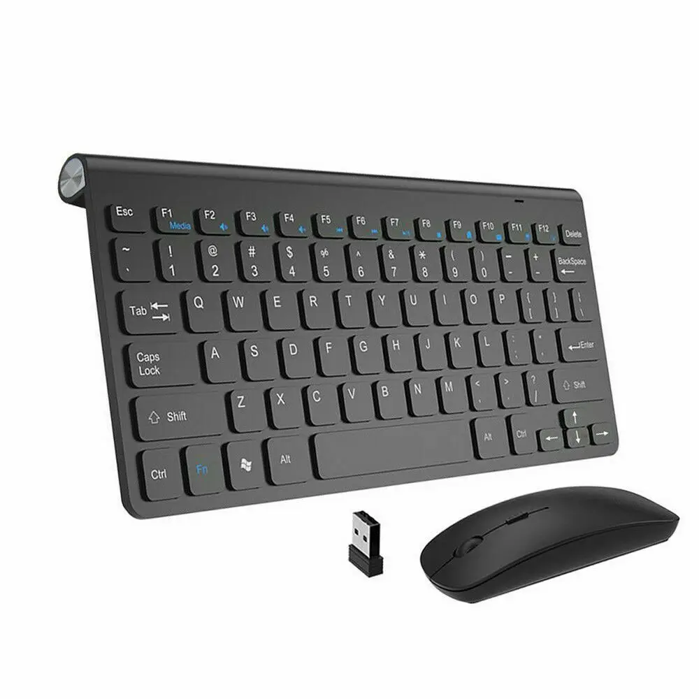 

Ultra Thin Wireless Keyboard Mouse 2.4G Receiver Bluetooth Mac PC Laptop TV Box