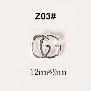 Z03 100 шт./лот 3D сплав пчела корова голова украшение ногтей золотые украшения для ногтей и украшения для ногтей аксессуары для ногтей для художественного оформления ногтей, украшения для ногтей - Цвет: Z03