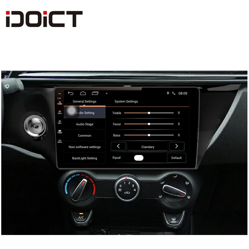 IDOICT Android 8 1 IPS 2G + 32G 8-ядерный автомобильный DVD-плеер GPS-навигация Мультимедиа для KIA