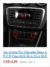 Angelguoguo для Mercedes Benz A/B/GLA/CLA класс алюминиевый сплав воздушная наклейка на розетку/приборную панель воздушный выход украшение кольцо