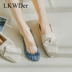 LKWDer5 пар быстросохнущих носков-невидимок женские дышащие летние носки-башмачки с очень закрытым носком для девочек Meias