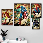 Алмазная 5D картина сделай сам, вышивка с супергероями Marvel, Человек-паук, Мстители, мозаика, вышивка крестиком, домашний декор