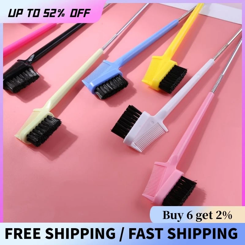 Многоцветная гелевая щетка для волос с управлением краями двухсторонняя