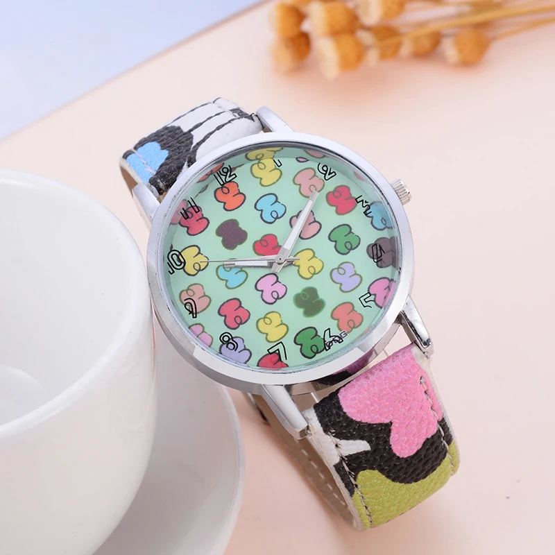 Часы наручные женские кварцевые модные роскошные брендовые с медведем | Наручные