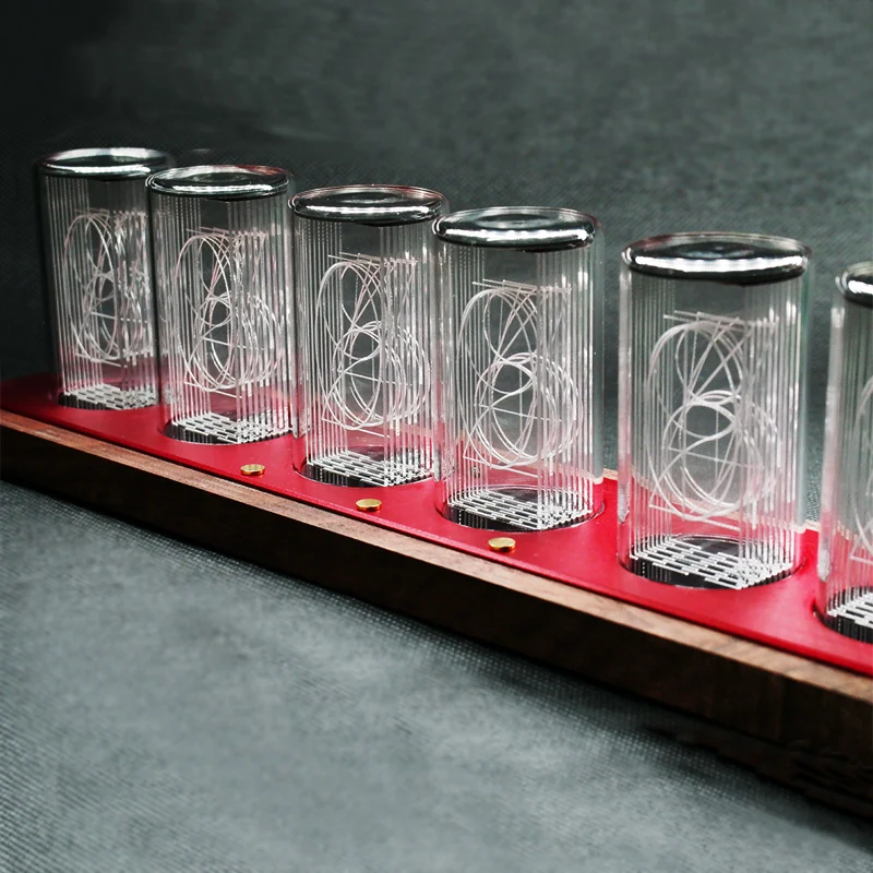 6 бит светодиодный светящиеся цифровые часы Nixie трубчатые часы Набор DIY электронные настольные часы в стиле ретро 5 в Micro USB питание Wi-Fi звук музыка Будильник