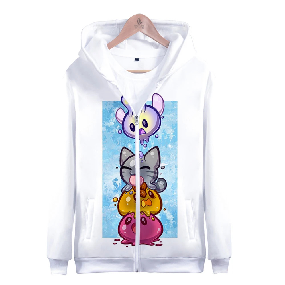 

Anime Slime Rancher Hoodie 3D Zipper Sweatshirt Women/Men Long Sleeve Harajuku Streetwear Simulation Game Fashion Clothes Coat
